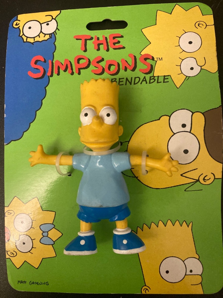 The Simpsons Bendable Figures 90年代 Set of 5 The Simpsons Bendable Action Figures 1990 Jesco