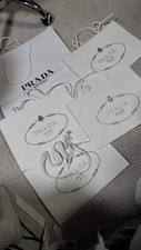 Pacchetto di Autentica Nuova Borsa Shopping PRADA Milano Bianca Regalo