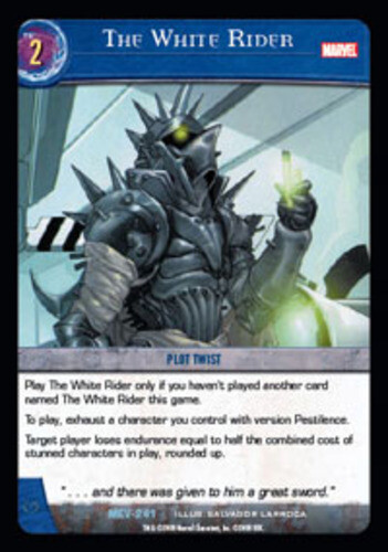 VS System: The White Rider [Played] Marvel Evolution TCG CCG Classic ...