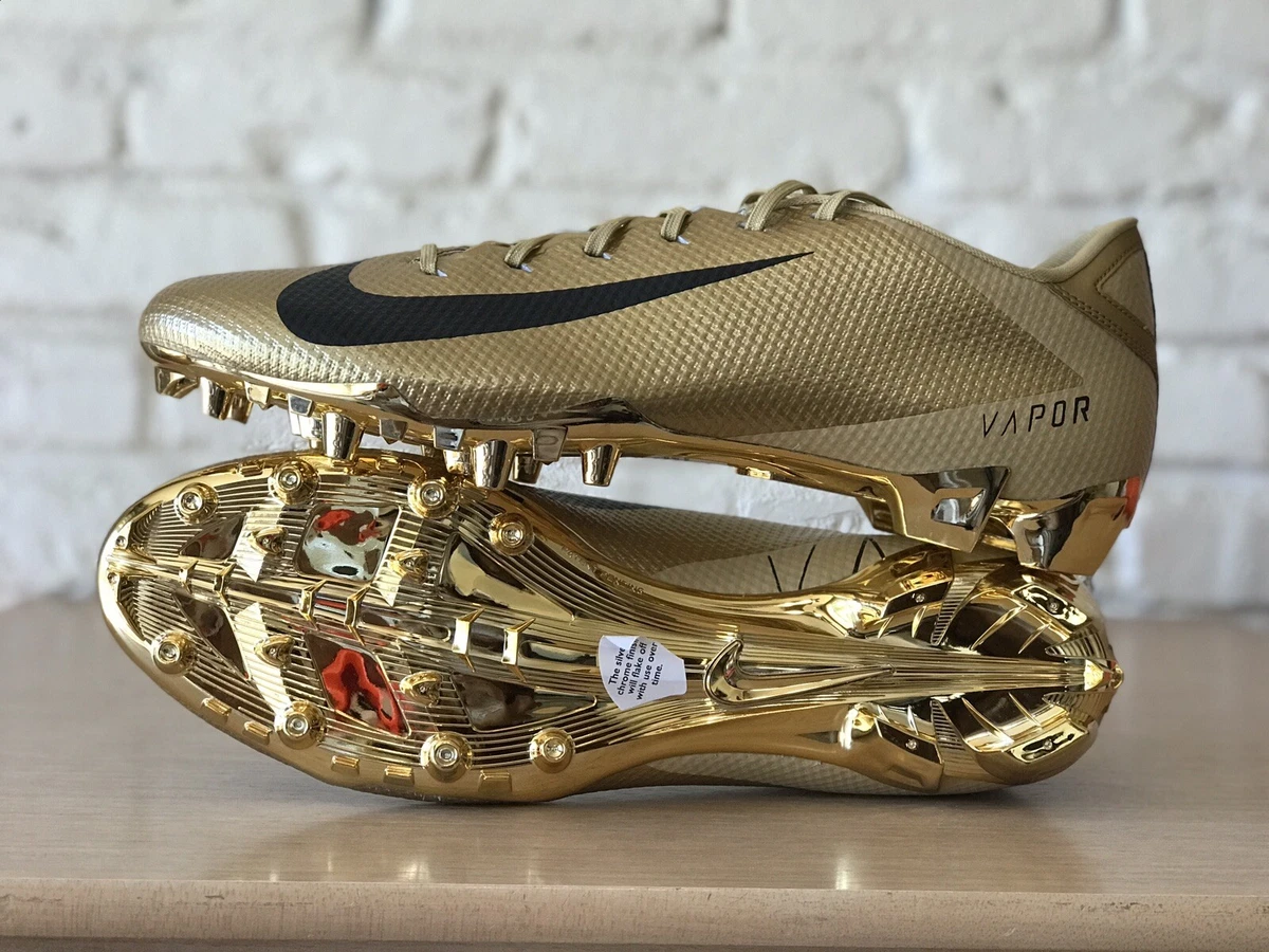 Gold low shop top football cleats