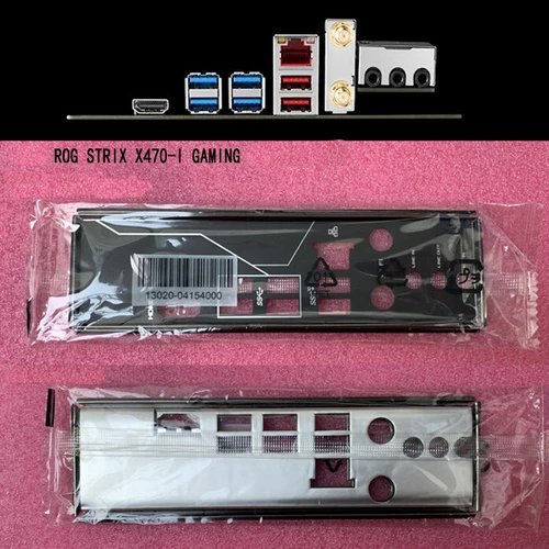 For ASUS STRIX X470-I GAMING IO I/O SHIELD Backplate NEW Back Plate ROG