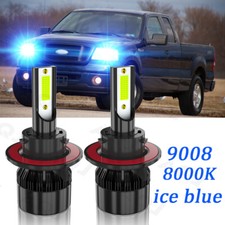 For Ford F-150 2005-2007 9008 8000K Super Bright blue LED Headlight Bulbs
