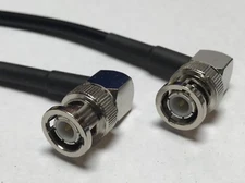 BNC Male Angle to BNC Male Angle Pick Your Length RG58 Lot Coax Cable 50ohm USA