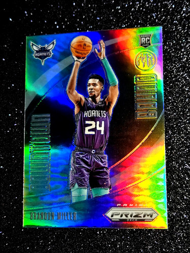 2023-24 Brandon Miller Panini Prizm RC Deca Downtown Bound Silver Rookie MINT 14