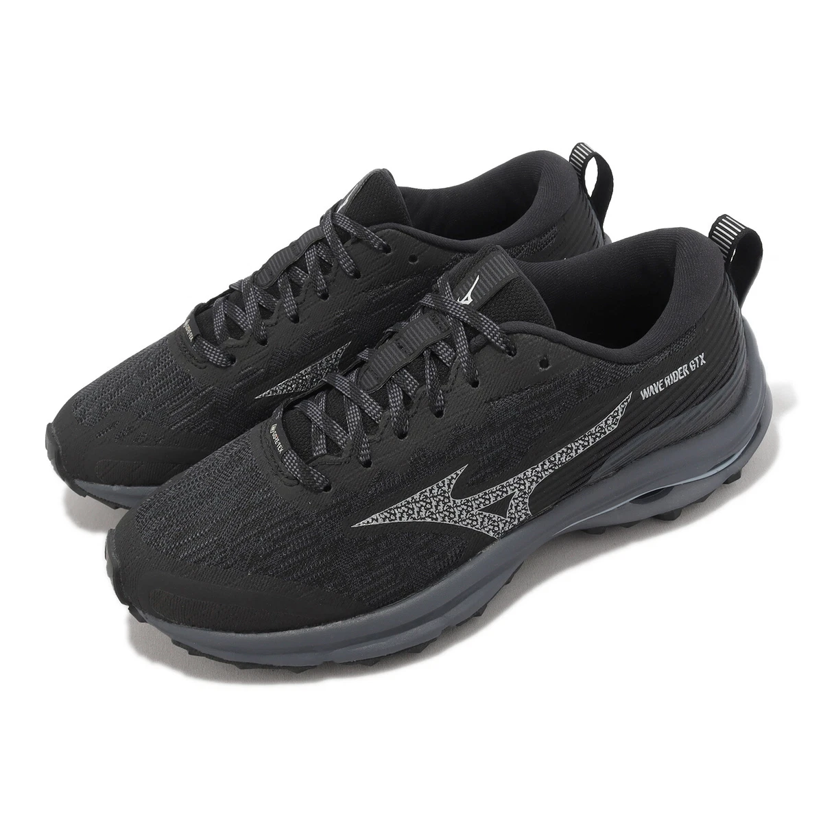 Mizuno Wave Rider GTX SW Wide Gore Tex Grey Black Women Running