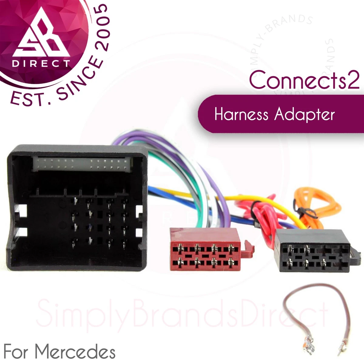 Mercedes stereo sale wiring harness adapter