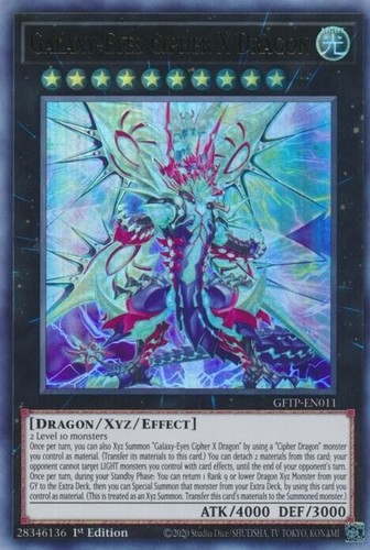 Galaxy-Eyes Cipher X Dragon GFTP-EN011 Ghosts from the Past 1st Edition