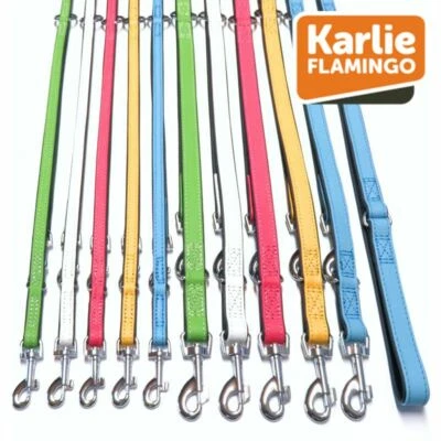 Karlie Leder-Führleine 5 COLLAR - 200 cm lang Nappaleder Hundeleine 2 m