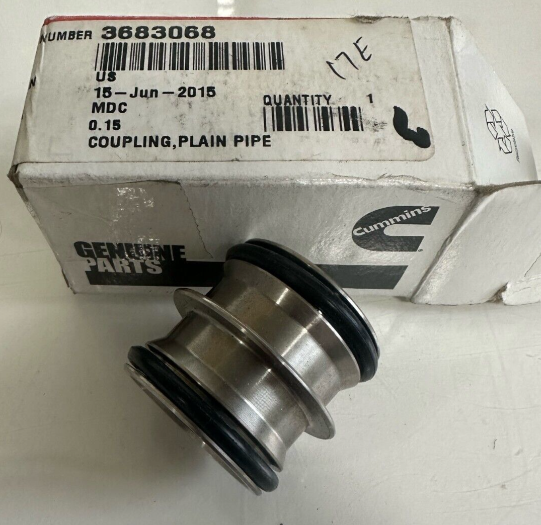 その他 pipi Genuine OEM Cummins 15L ISX QSX Plain Pipe Coupling 3683068