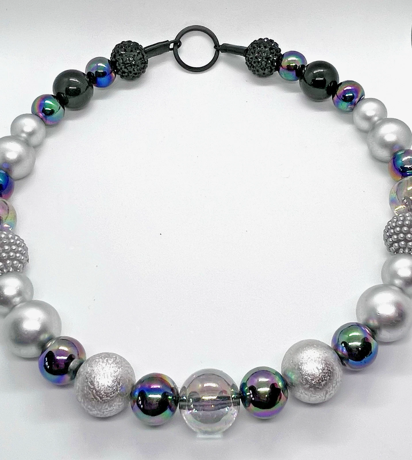 STORM GREY SPARKLE Beaded Dog Pet Collar Various Sizes All breeds
Opens in a new window or tab