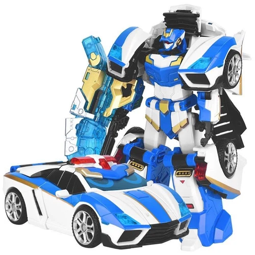 Metal Cardbot 7-11" Transform Figure Boys Kids Toy Car Truck Plane Vehicle Robot - Picture 6 of 20