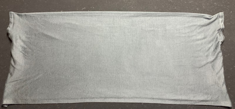 Off the Shoulder Sleeveless Crop Knit Scarf Or Pullover Tube Top Gray New