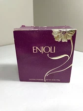 Vintage Revlon Enjoli Perfumed Dusting Powder 4 oz New with Box