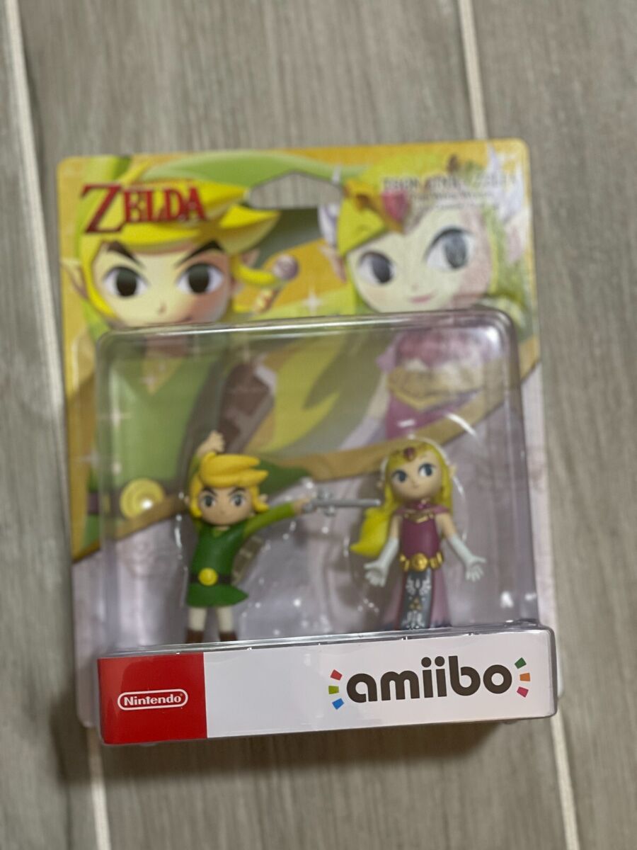 Nintendo Switch The Legend Of Zelda Toon Link and Zelda amiibo 2-Pack Wind  Waker