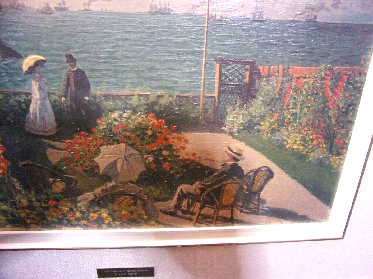 CLAUDE MONET-THE TERRACE AT SAINTE-ADRESSE FRAMED PAINTING 21