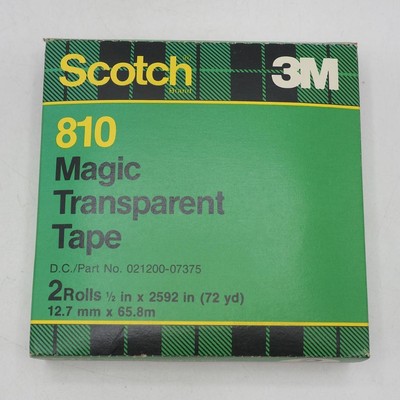 Scotch Magic Tape 810 Neu 1.3cm X 65.8m 1 Rolle 3M