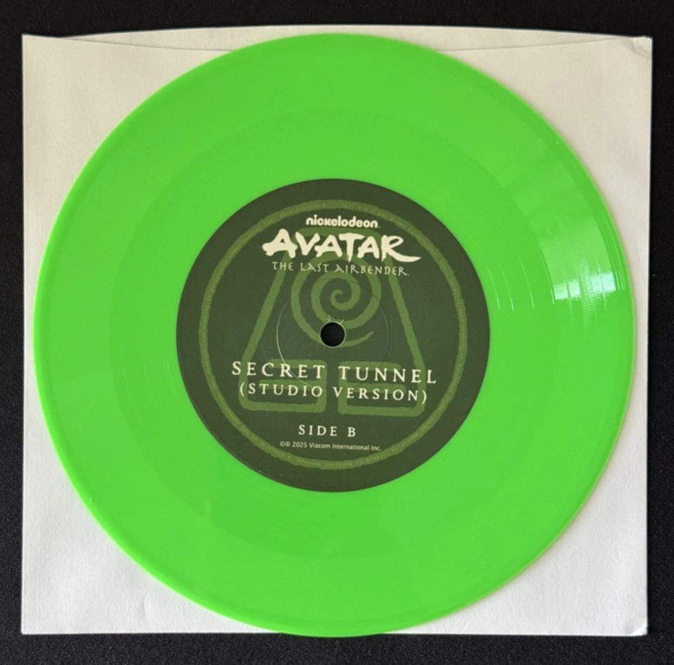 Avatar the Last Airbender Secret Tunnel 7” Green Vinyl Record Ltd Ed Brand NEW - Image 2 of 4