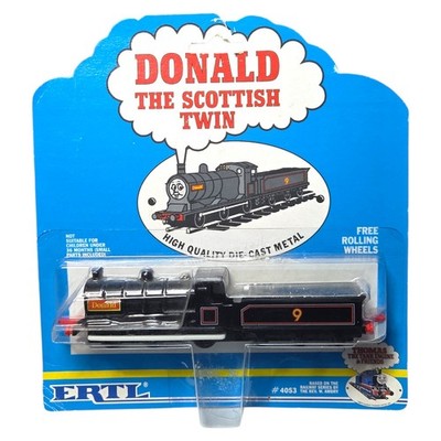 Vintage 1992 Ertl Thomas & Friend's Diecast Donald The Scottish Twin, Neu, 4053