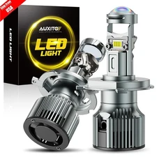 H4 9003 200W Mini Bi-LED Projector Lens Headlight Kit 50000LM Hi-Lo Retrofit LHD