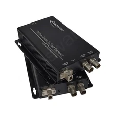 Lanc Remote Control & 12G/3G-SDI to Optic Fiber Converter over 10+Km SM Fiber