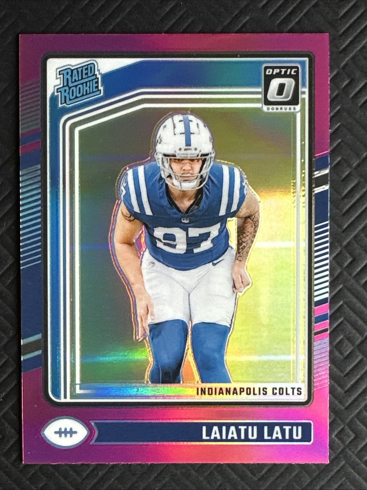 2024 Panini Donruss Optic - Rated Rookie Laiatu Latu #267 Pink Prizm (RC)