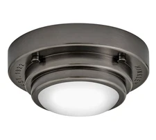Hinkley Lighting 32703 Porte 6"W LED Flush Mount Bowl Ceiling - Black