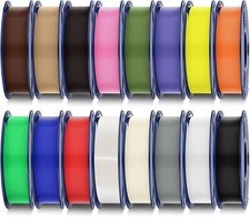 SUNLU 16 Color PLA Filament Bundle Multicolor 3D Printer 1.75mm Individually