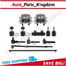 12x Front Ball Joint Tie Rod End Wheel Bearning Hub For 97-1999 Jeep Wrangler