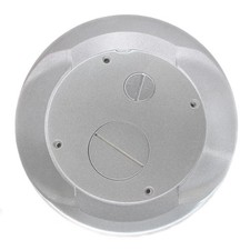 HUBBELL S1SPFFAL FURNITURE FEED POKE-THROUGH COVER PLATE, ALUMINUM FINISH