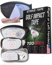 Golf Impact Tape for Right/Left Handed - Clean Removal, Multi-Swing Labels, Driv