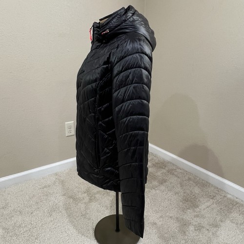 Tek Gear Warm Tek Hooded Quilted Puffer Jacket Coat Black Women’s Size Large - Picture 6 of 22