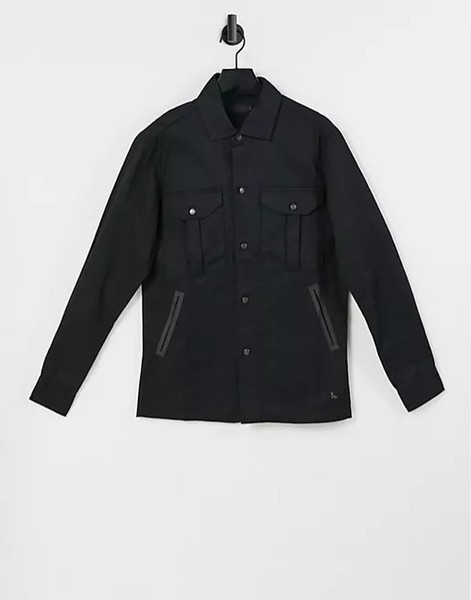 Men Dr. Martens Jacket Black Cotton 34 / XS / 42
