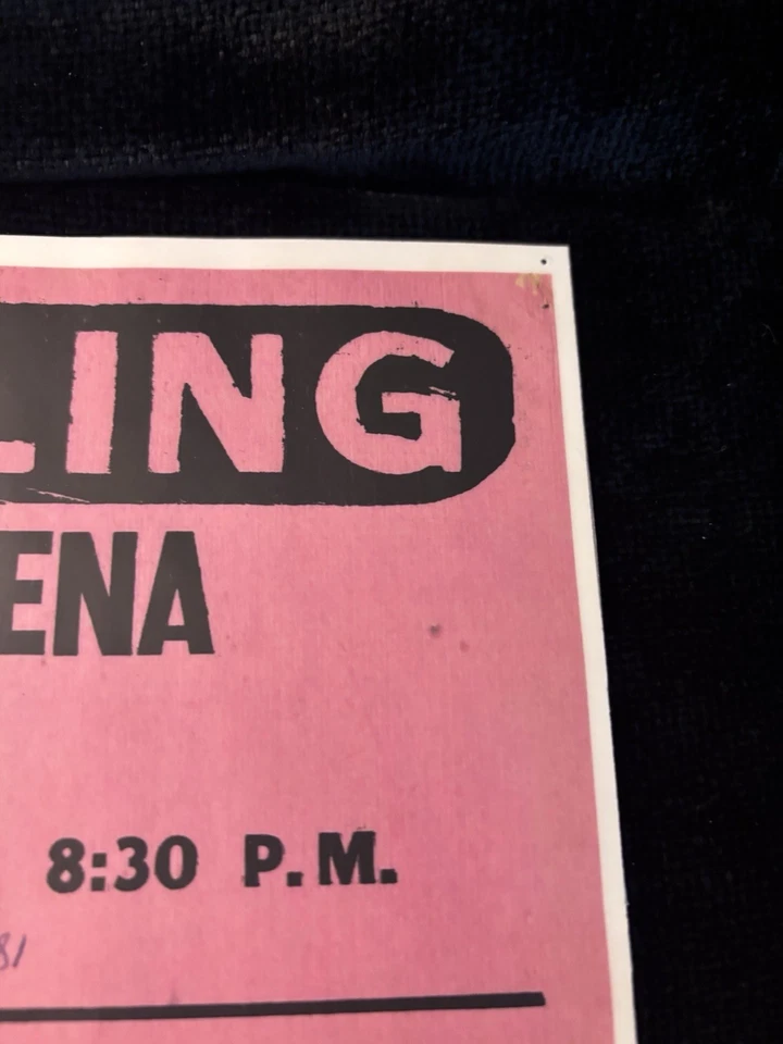 Réplica de póster de evento de lucha libre NWA Dusty Rhodes campeón de peso pesado 11x16 Foto 2 de 2