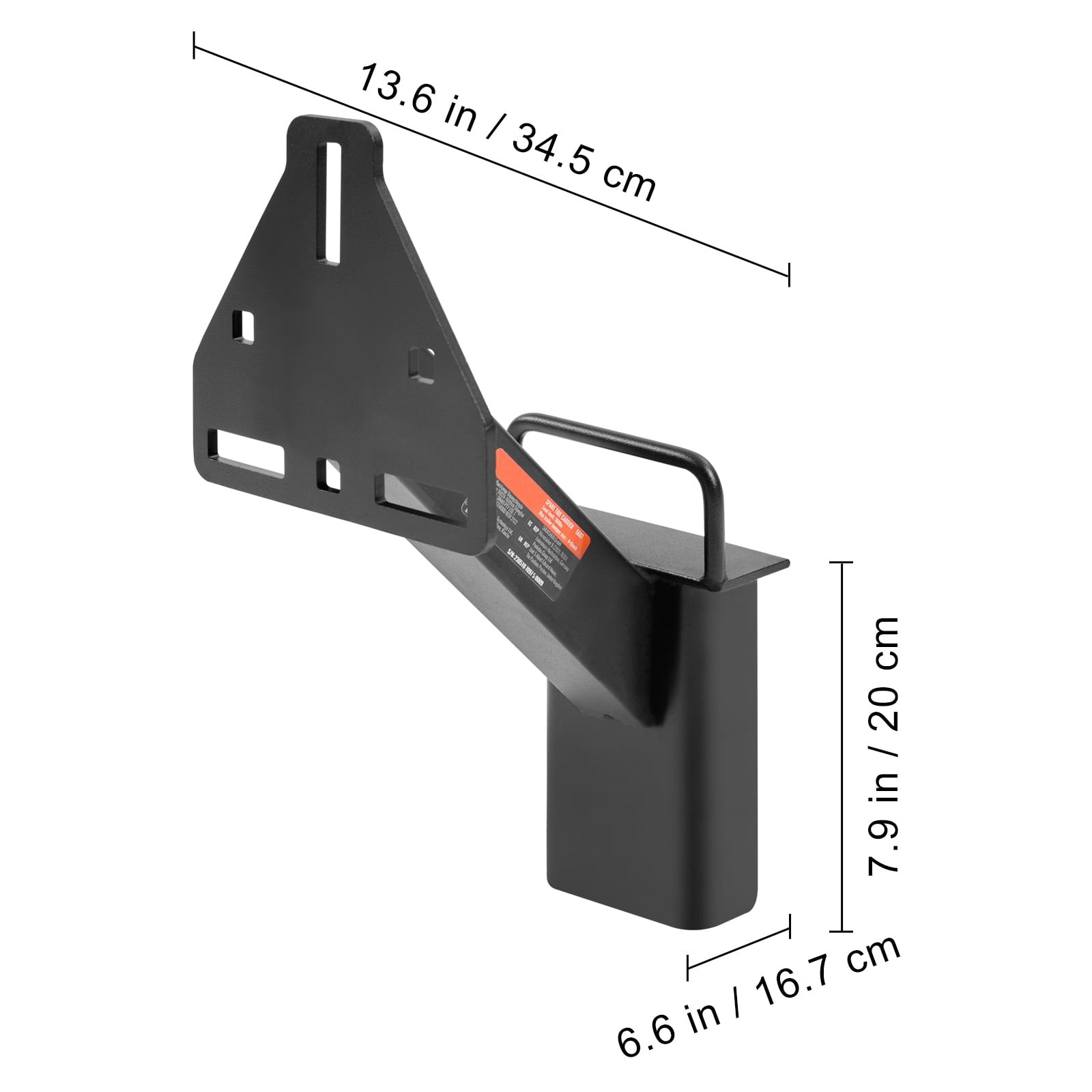 KFFKFF Carrier Tire Bracket Mount Carrier for 4,5,6 & 8 Trailer Spare Tire