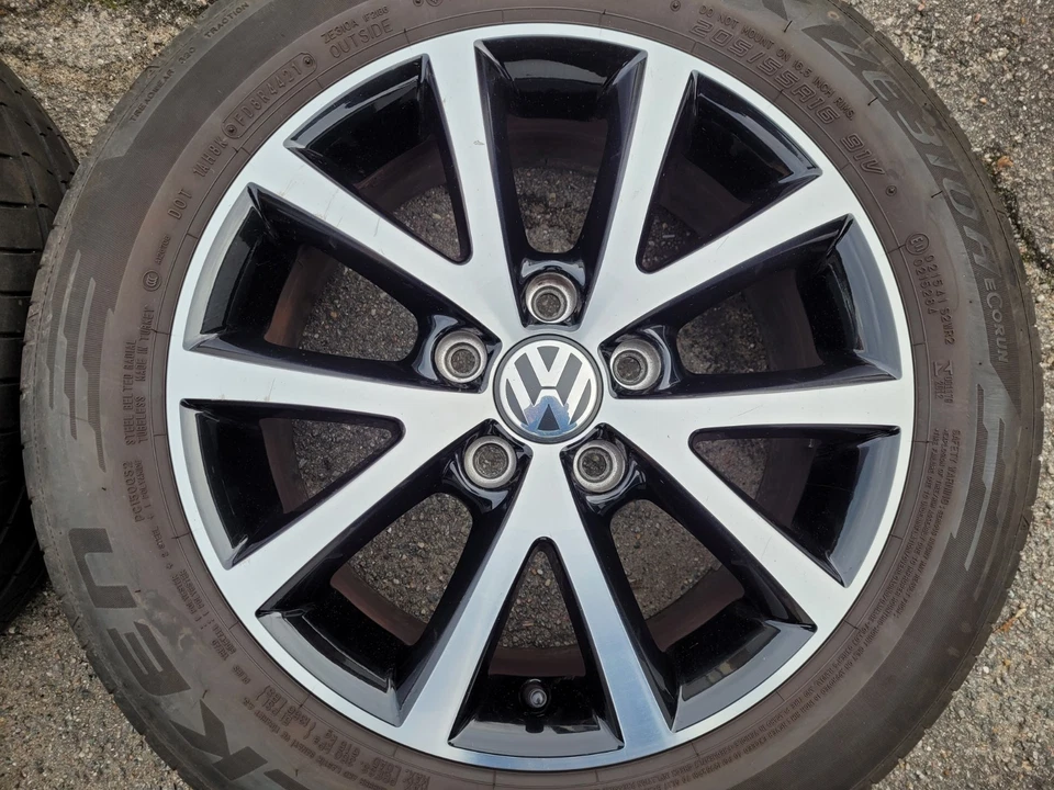 VW Golf 5, 6, Golf Plus, Touran 1T original 16 Zoll Alufelgen - 6,5Jx16H2 ET50 - - Bild 4 von 4