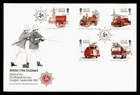 DR WHO 1991 GB ISLE OF MAN FDC MANX FIRE ENGINE  R54603