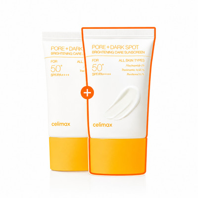 CELIMAX Pore+ Dark Spot Brightening Care Sunscreen 50ml +50ml  Double set