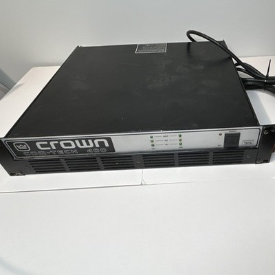 Crown Com-Tech 400 2-Channel 400W Class AB Rack Power Amp XLR 26dB