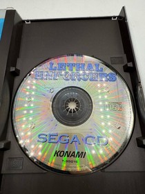 Lethal Enforcers Sega CD, 1993, Big Box Complete With Justifier