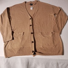 Gap Womens V Neck Cardigan Sz Large Brown Lightweight NWT