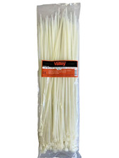 100Pc 3/16''x15'' Cable Ties White