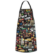 New York Chef Apron Adjustable with Pockets NYC Merchandise Cooking Gift