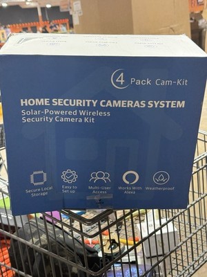 +ELYSOO Solar-Powered Wireless Security Cam Kit 4 Pack Cam Kit