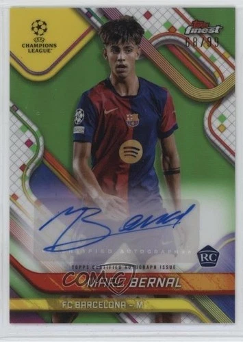 2024-25 Topps Finest UEFA Club Competitions 68/99 Marc Bernal #BA-BN Auto 1o88