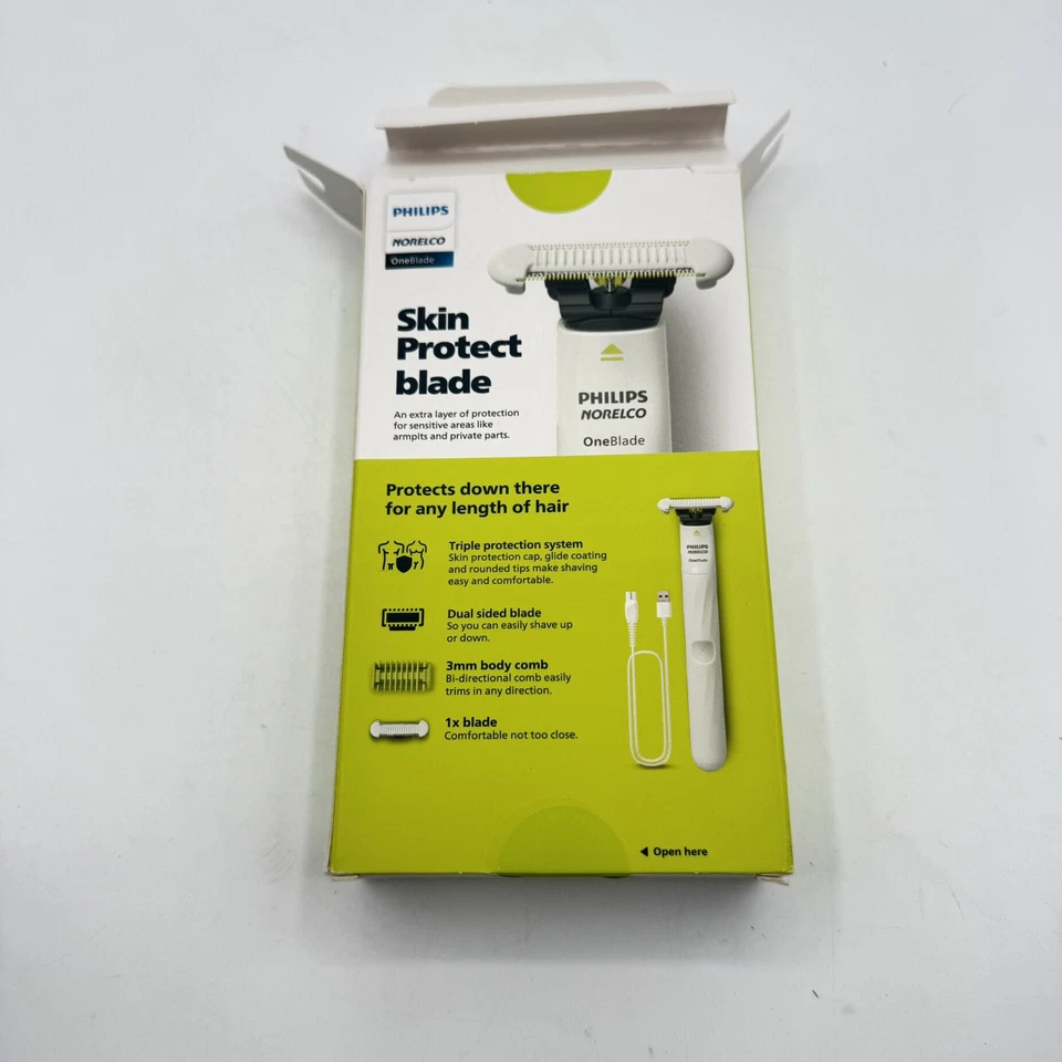 Philips OneBlade First Shave QP1924 Borde y afeitado extra protector íntimo Foto 3 de 4