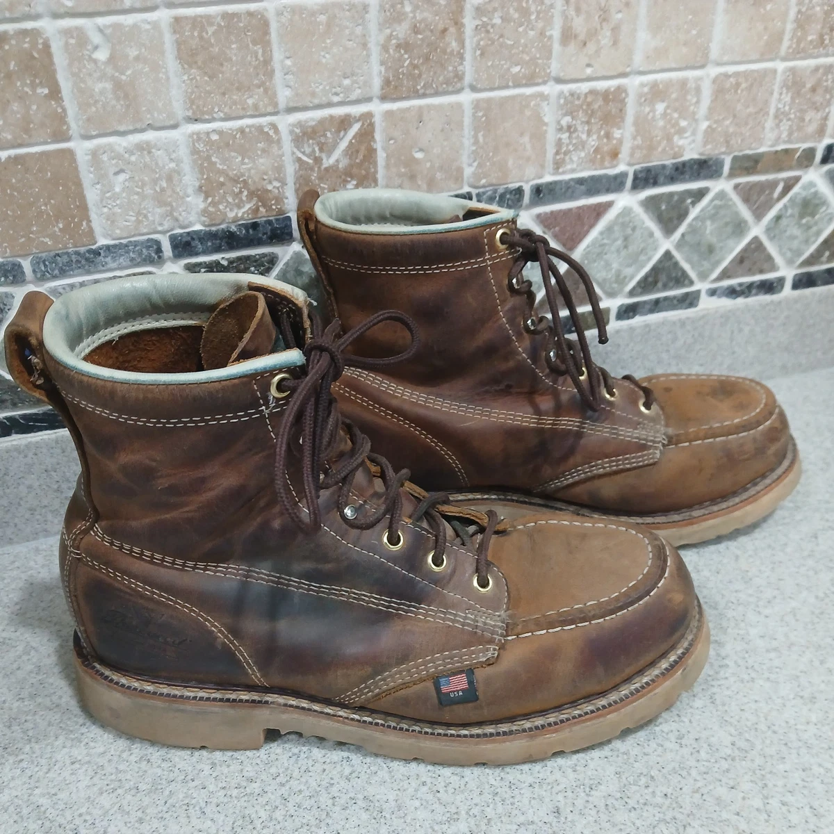 Thorogood men brown boot size 13, pre-owned Men main image 2