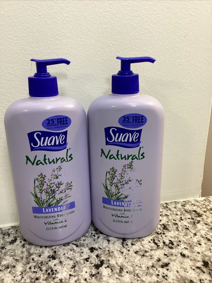 2PKSUAVE NATURALS Lavender Body Lotion 22.5 FL OZ NO LONGER IN STORES Vit E HTF - Image 2 of 4