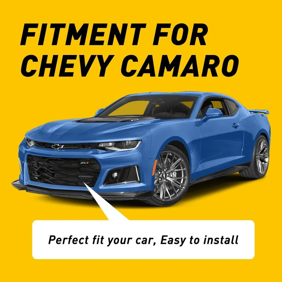 Barra de soporte divisor de labios de parachoques delantero barra de soporte para amarre se adapta a Chevy Camaro 8"-11" Foto 2 de 4