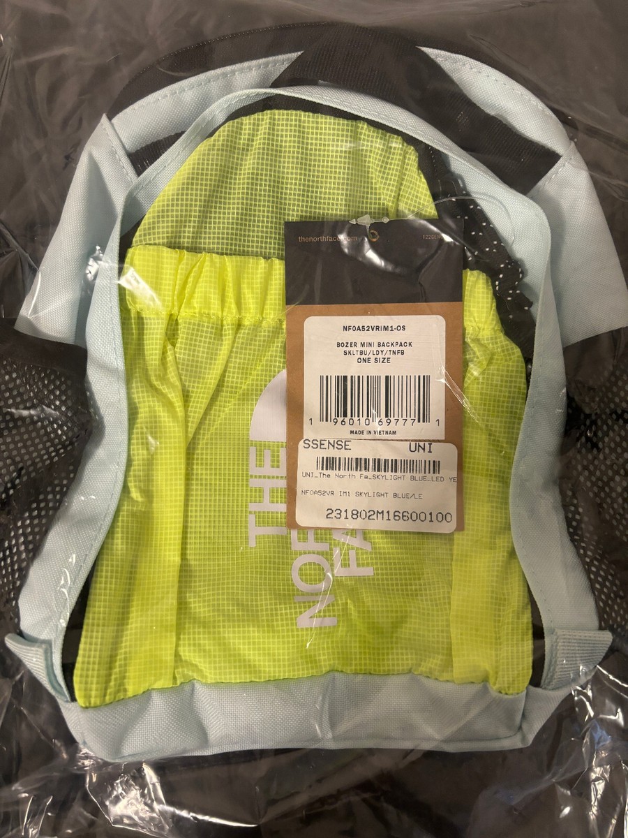The North Face Bozer mini Backpack Skylight blue/LED yellow | eBay