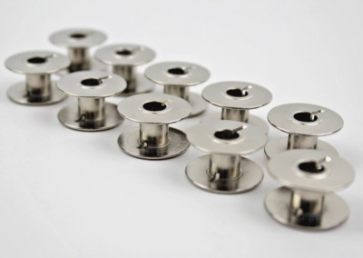 10x Spulen Metall für CB Greifer Bernina, Singer, Brother, Pfaff, Privileg, AEG